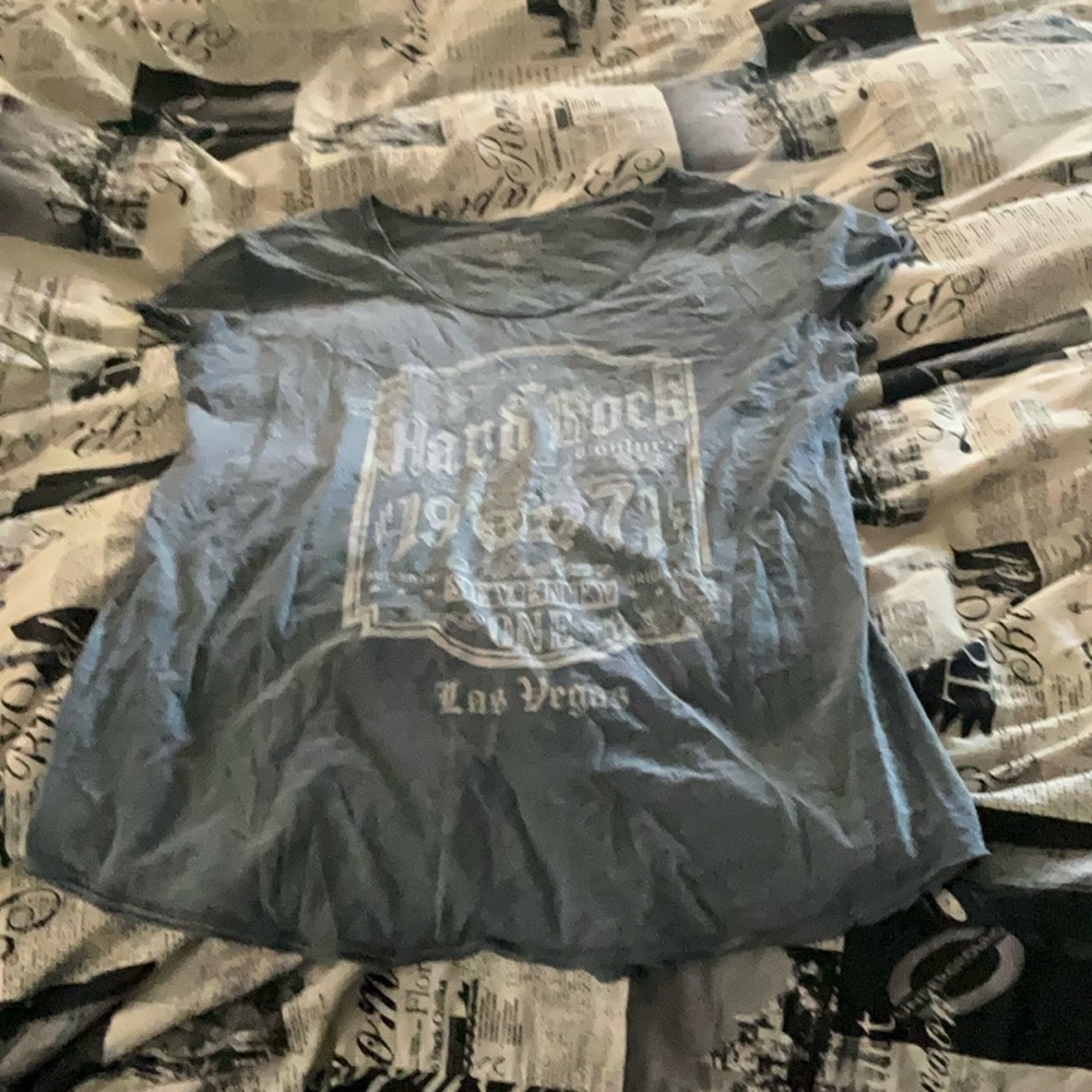 Hard Rock Cafe Gray Long Sleeve Tee